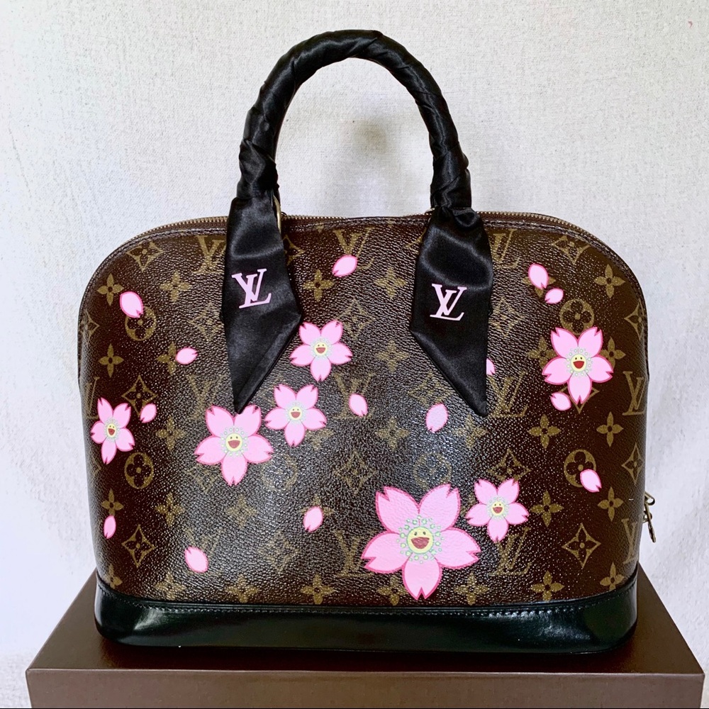 🎭SOLD🎭 Custom LOUIS VUITTON Cherry Blossom Alma
